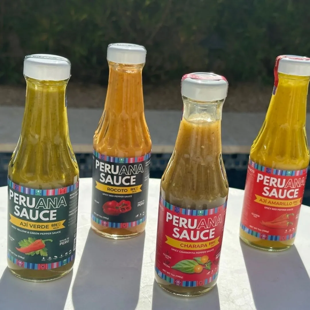 Aji Verde Sauce - Spicy Yellow and Cilantro Pepper Sauce 7oz