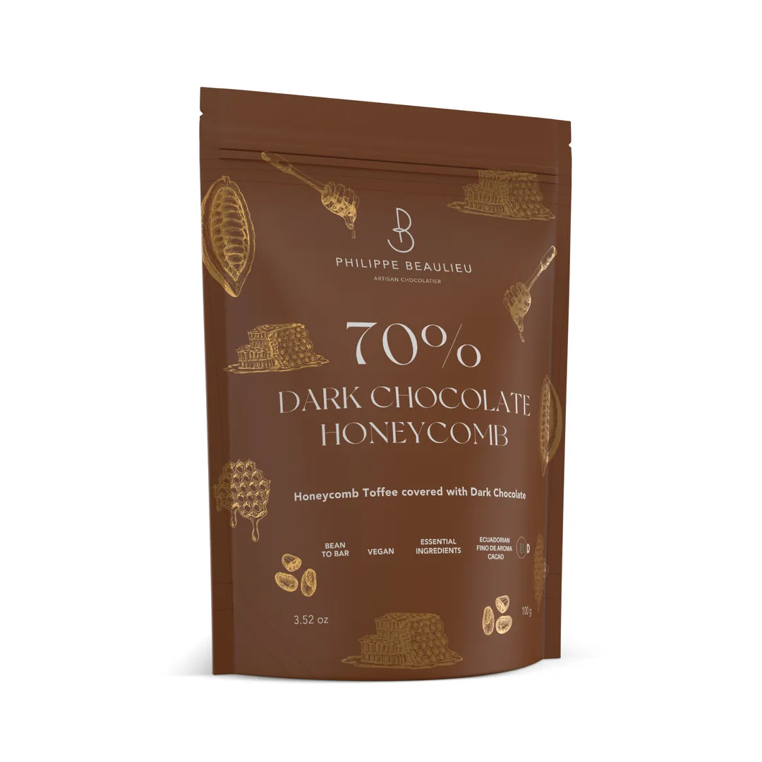Honeycomb - 70% Dark Chocolate covered Honeycomb Toffee