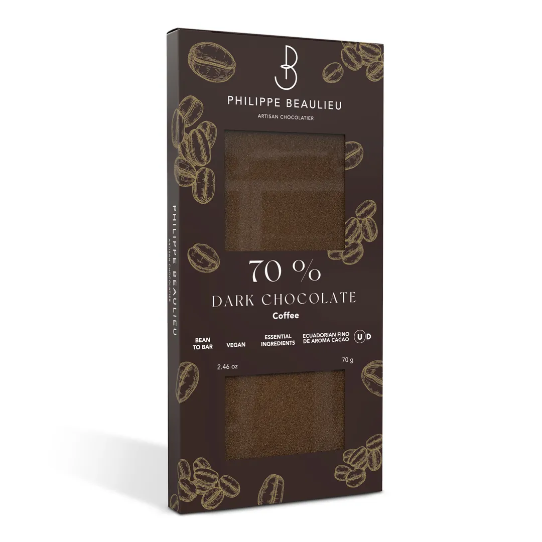70% Dark Chocolate Bar Coffee