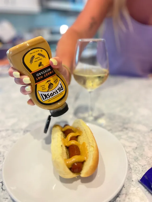 Sweet Hot Mustard with Honey 12/12 oz Squeeze