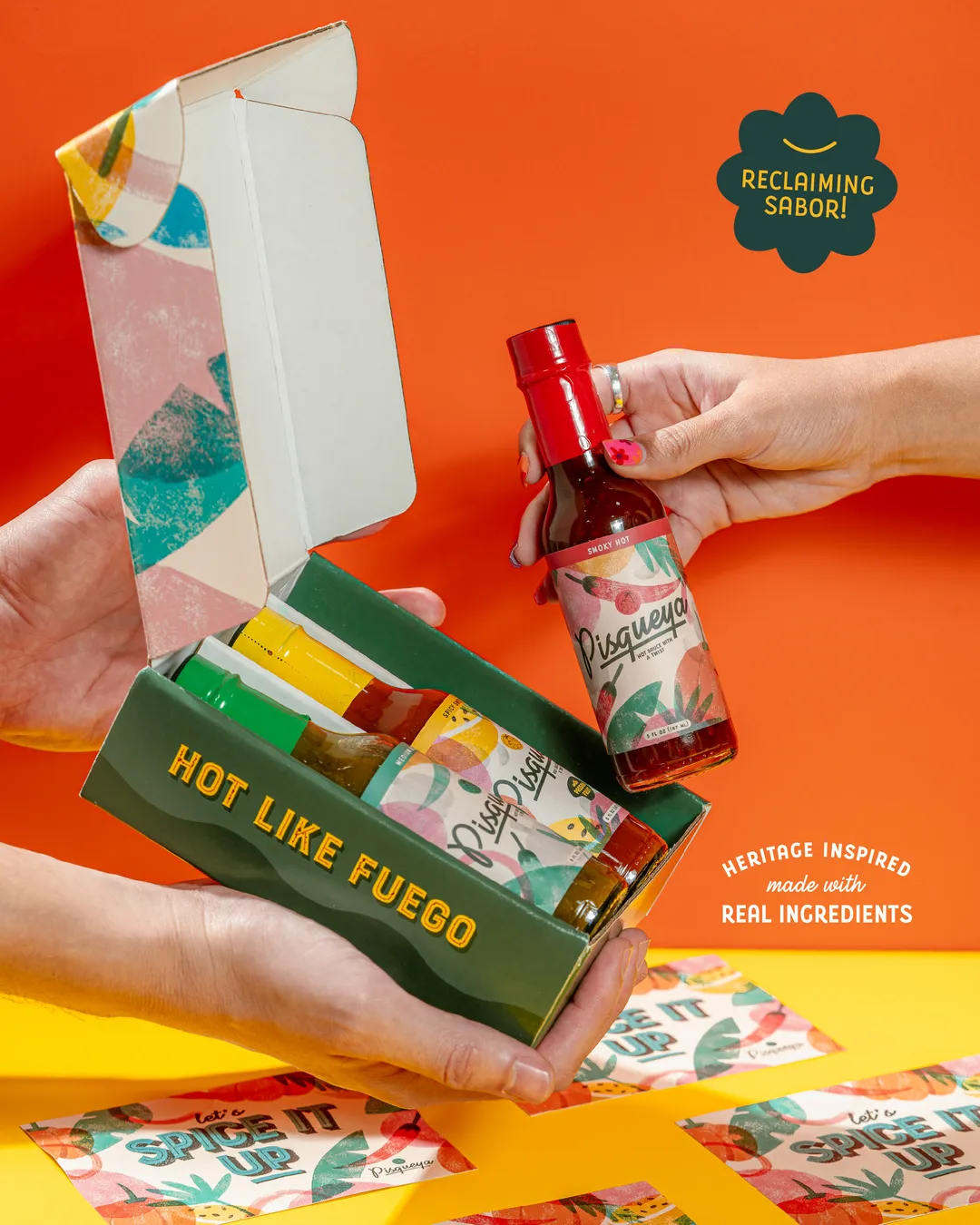 Hot Like Fuego Hot Sauce Trio Gift Box
