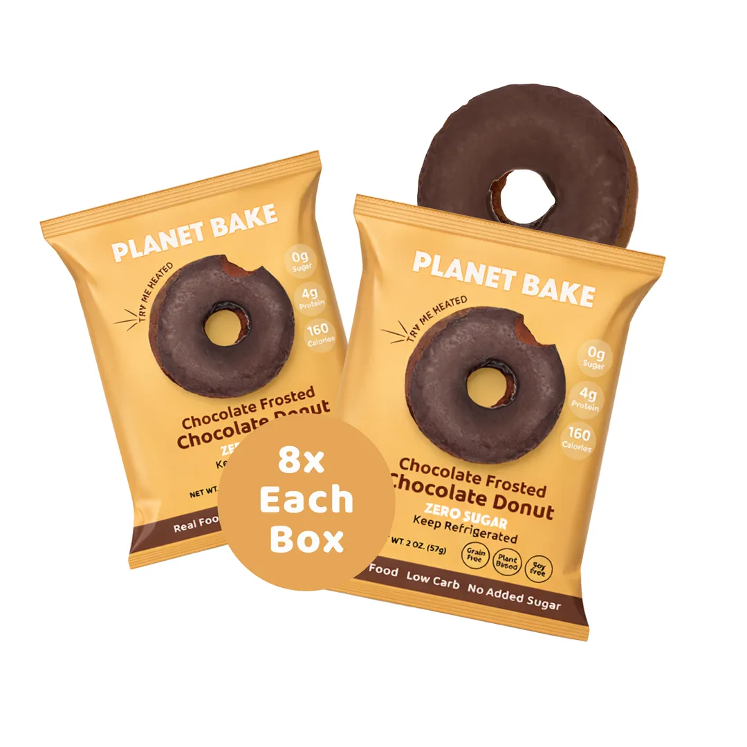 Frosted Dark Chocolate Donut (8pack)
