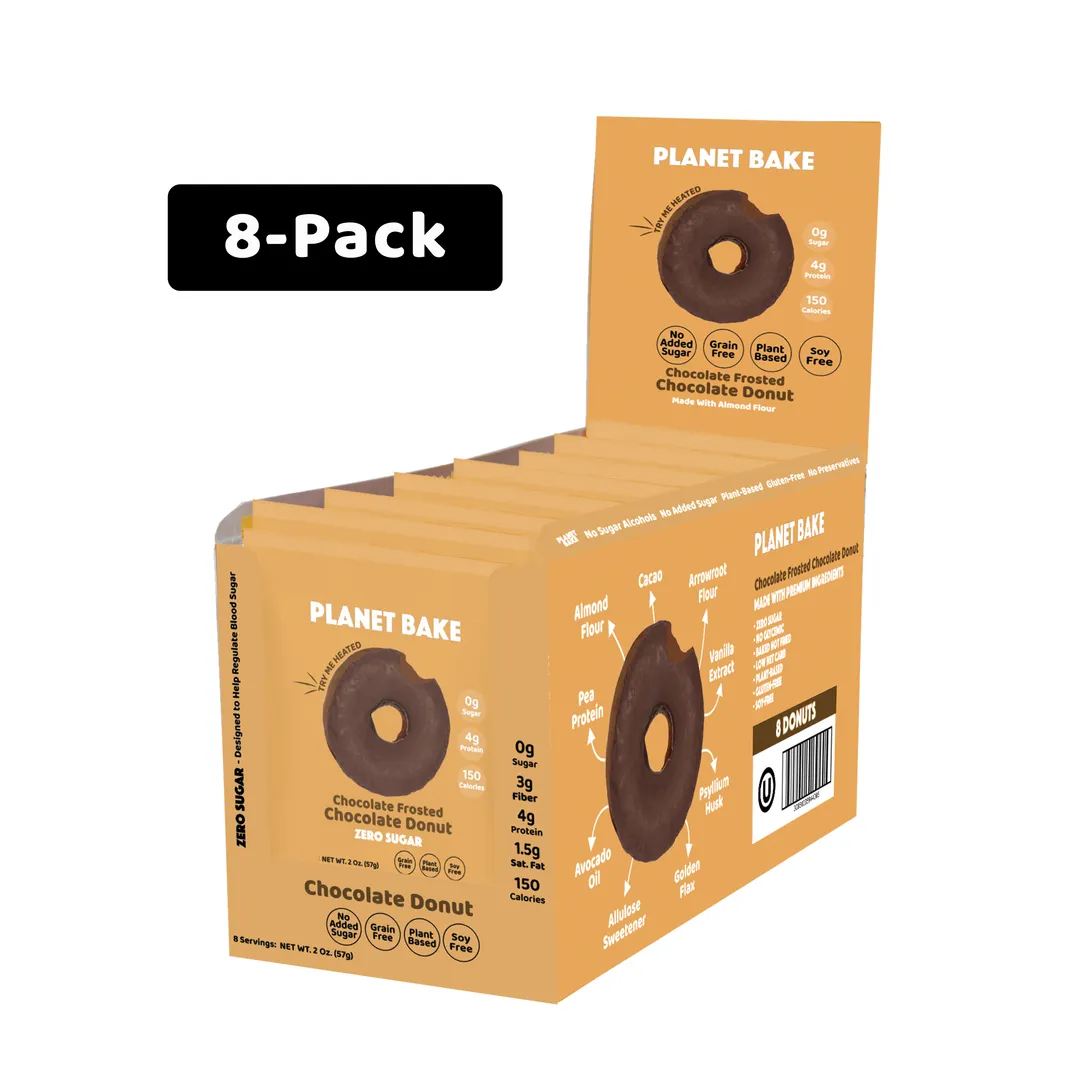 Frosted Dark Chocolate Donut (8pack)