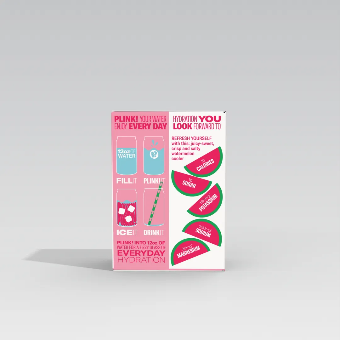 Plink! Hydration - Watermelon Electrolyte Drink Tablet (12pk)