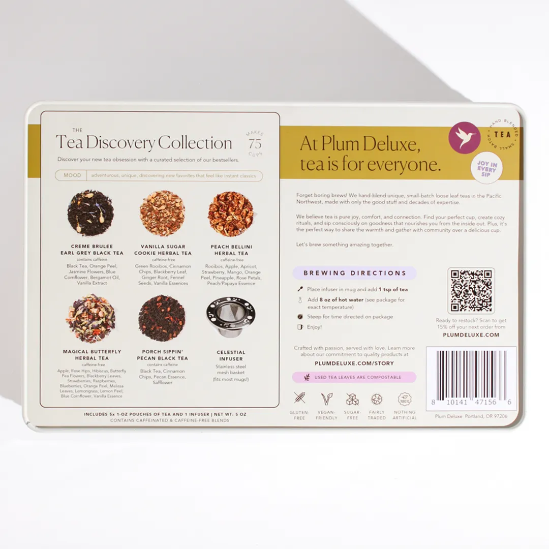 Themed Gift Tins - New! (Tea Discovery Collection)