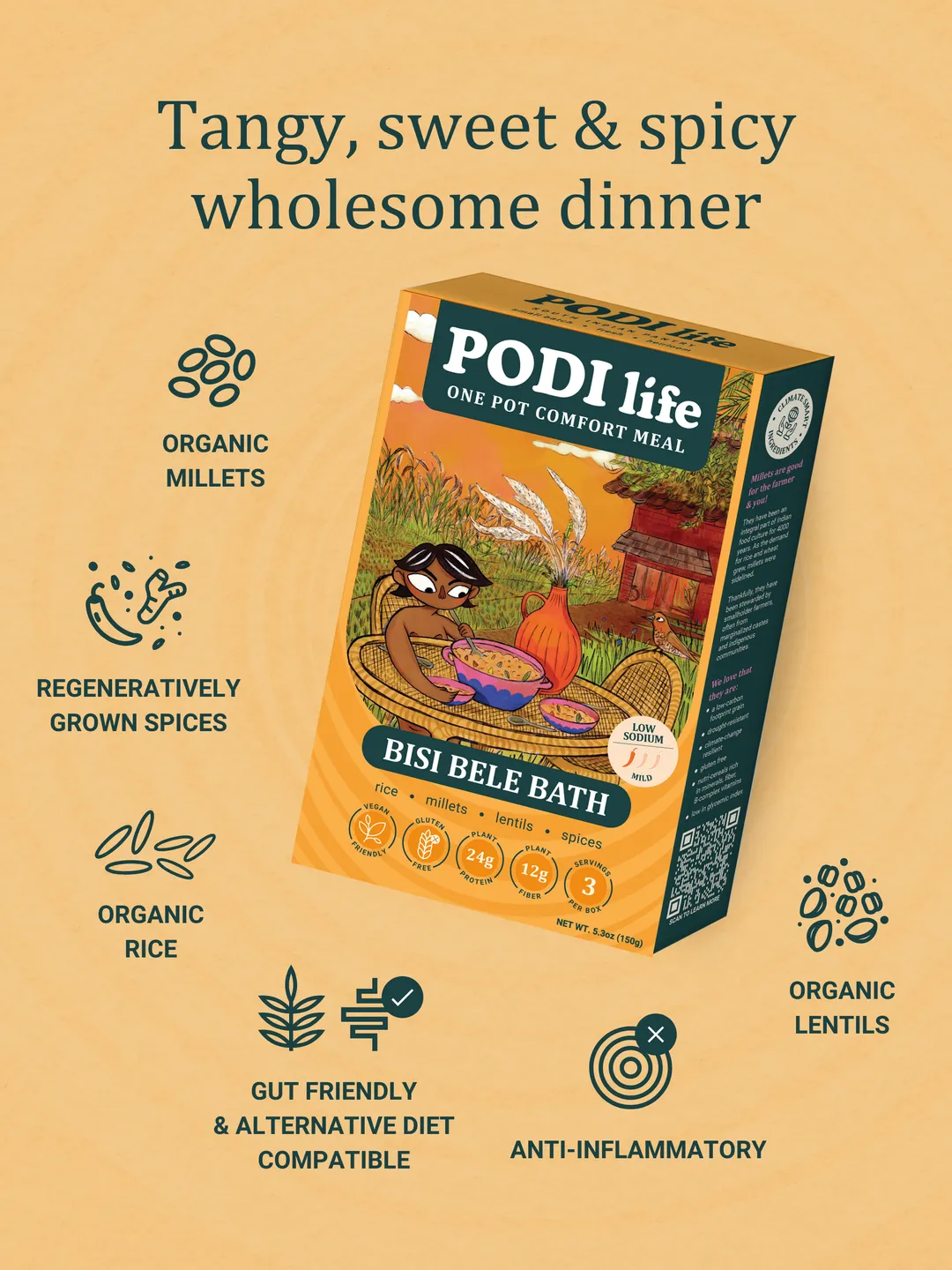 Bisi Bele Bath: 3 One Pot Meals/box