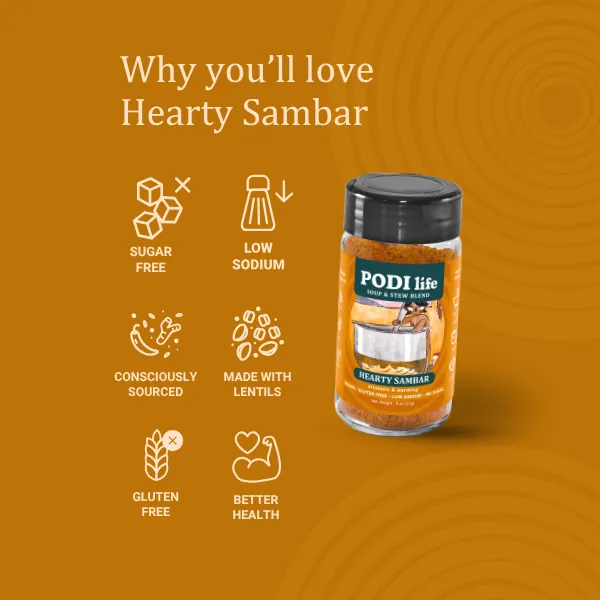 Hearty Sambar Soup & Stew Spice Blend