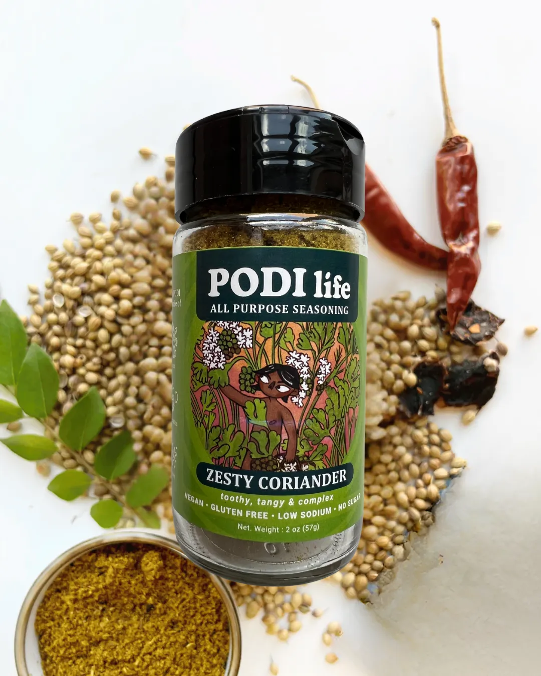 Zesty Coriander Seasoning, Sprinkler