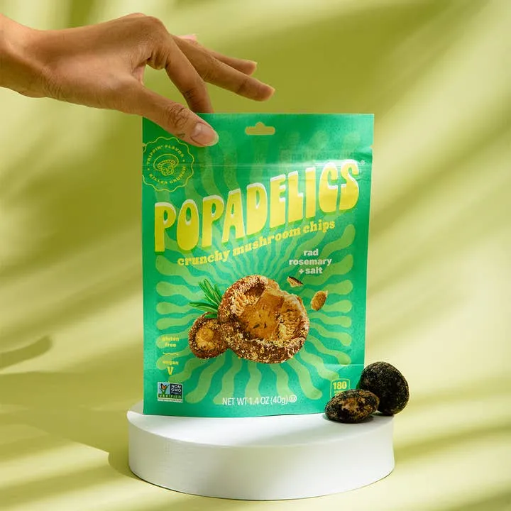 Rad Rosemary & Salt - Mushroom Chips - 6 Pack