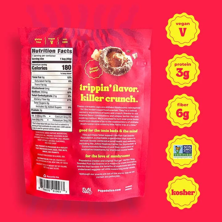 Trippin Truffle Parm - Mushroom Chips - 6 Pack