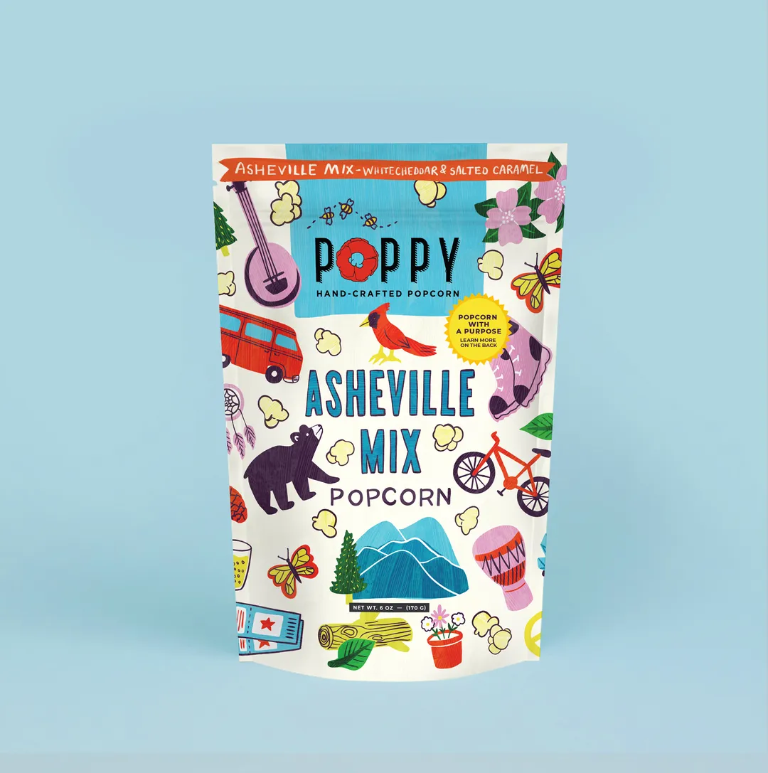 Asheville Mix Artist Bag Popcorn