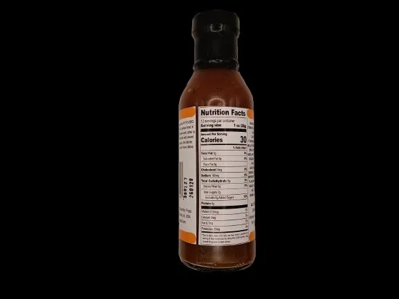 Pops BBQ Pit Signature Sweet Heat BBQ Sauce 12 oz (Glass Bottle)