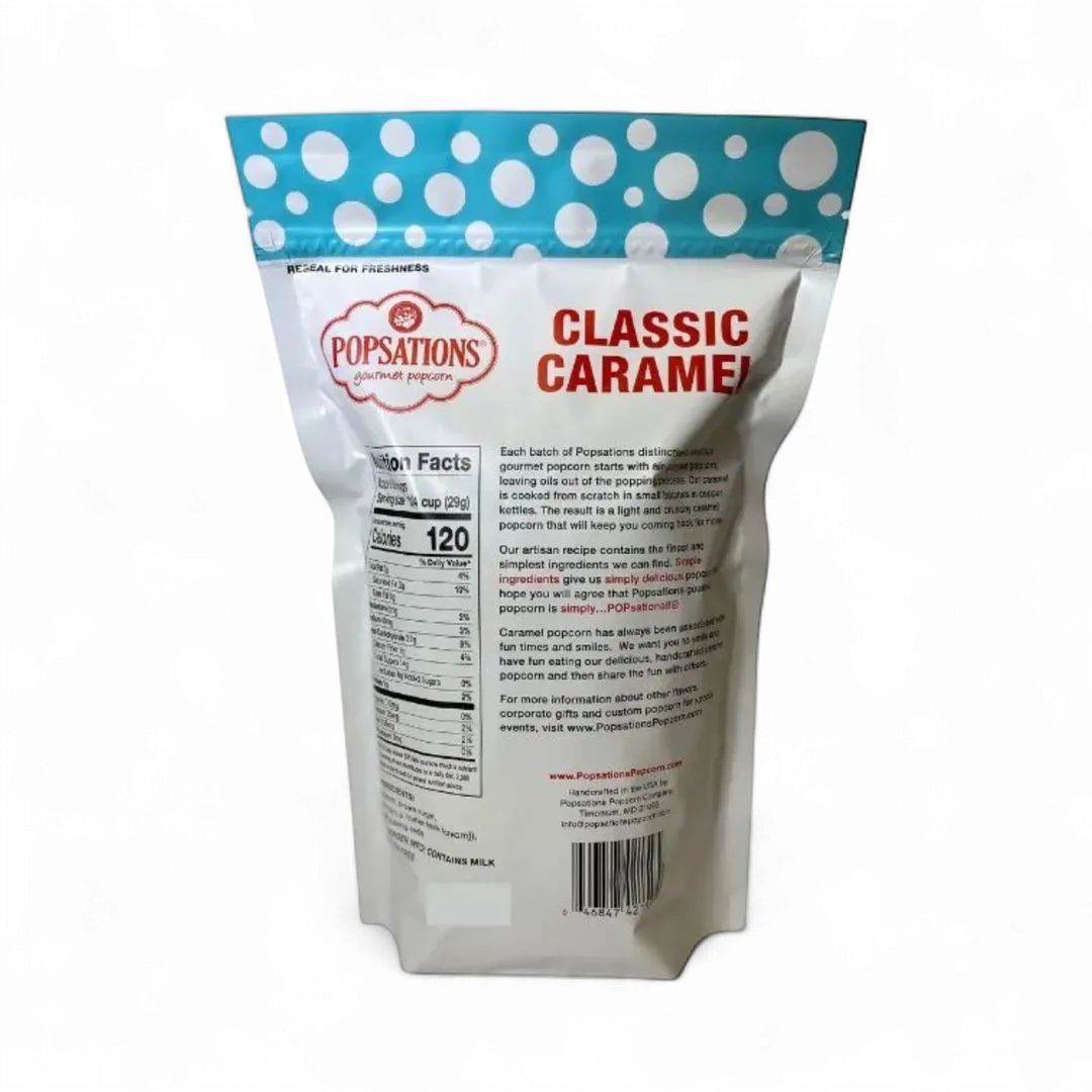 Popsations Gourmet Popcorn 9oz Resealable Bag - Classic Caramel