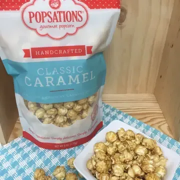 Classic Caramel Gourmet Popcorn 6oz Zip Pouch