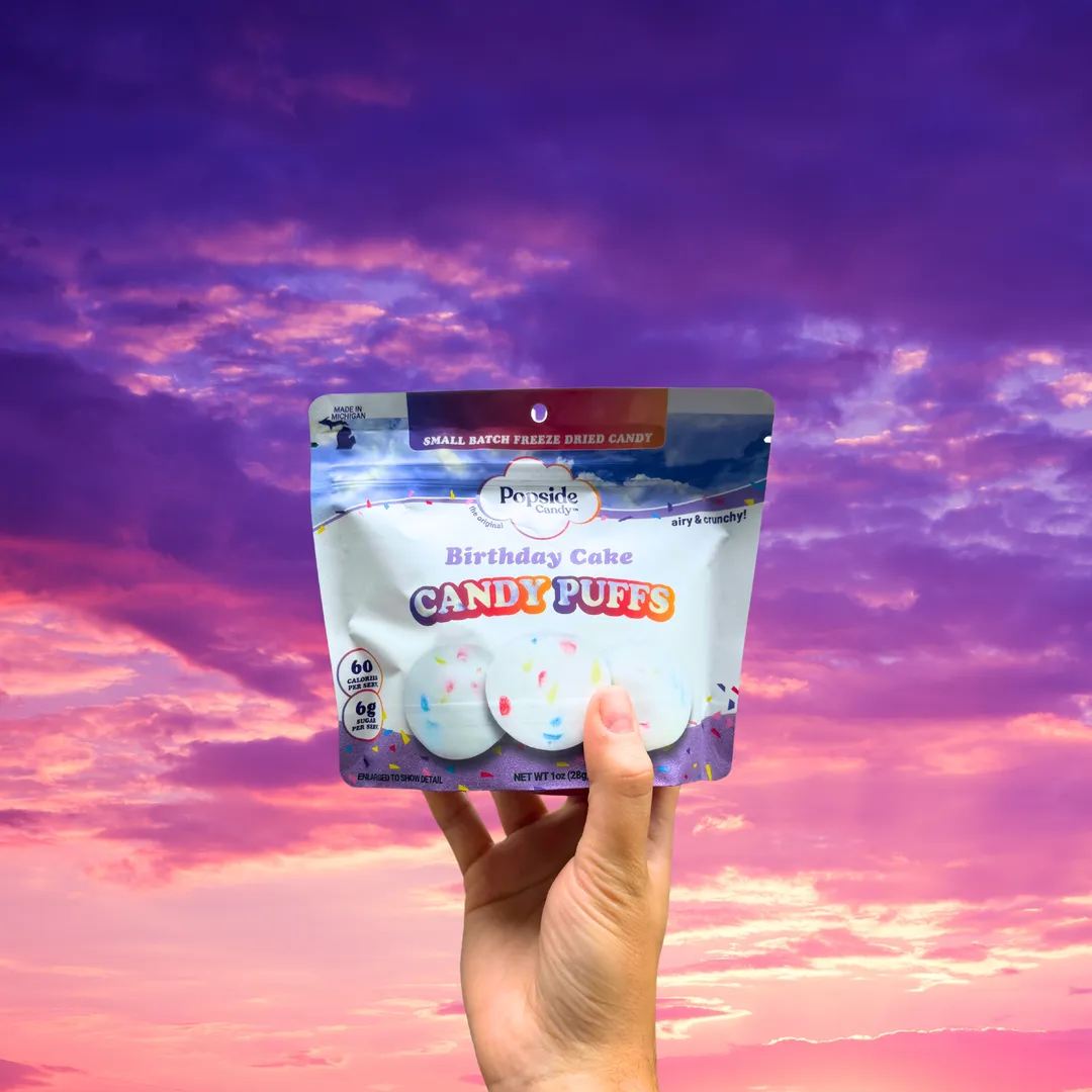 Birthday Cake Candy Puffs