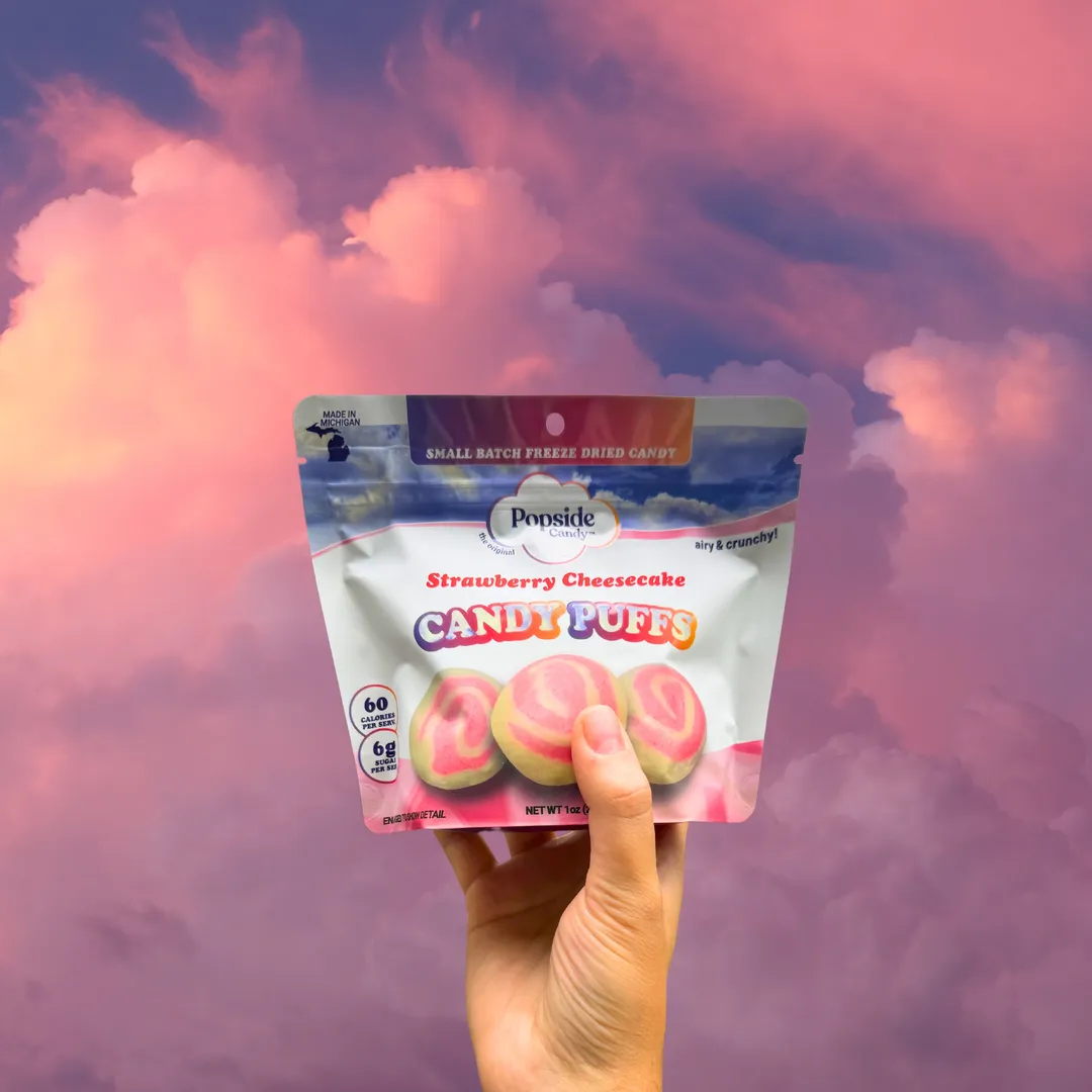 Strawberry Cheesecake Candy Puffs