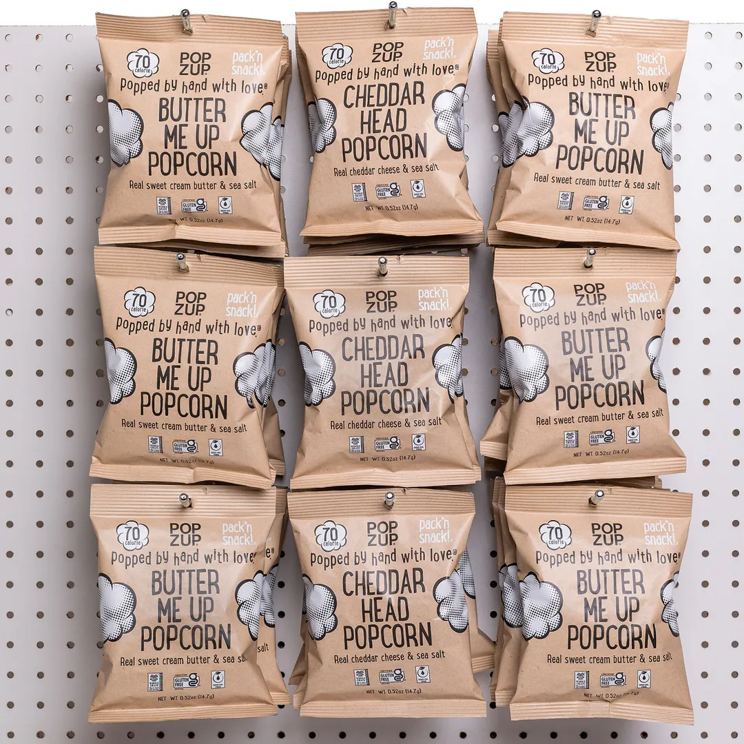 Cheddar Head Popcorn Bags - 70 calorie