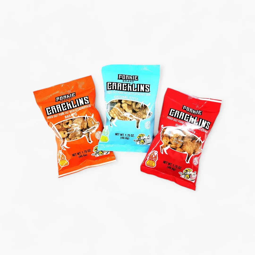Porkie's Hot and Spicy Cracklins 1.75oz bag