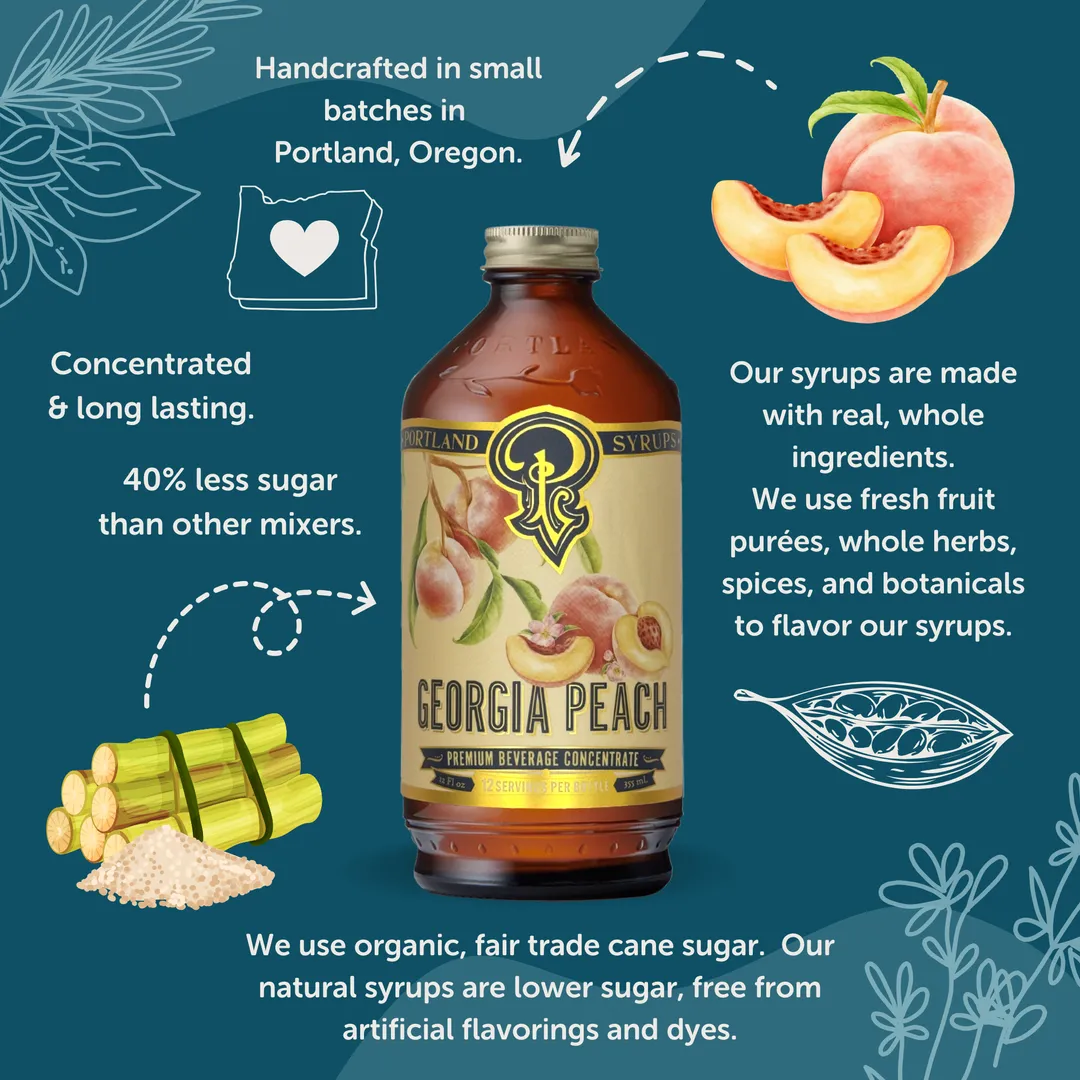 Georgia Peach Syrup 750ml
