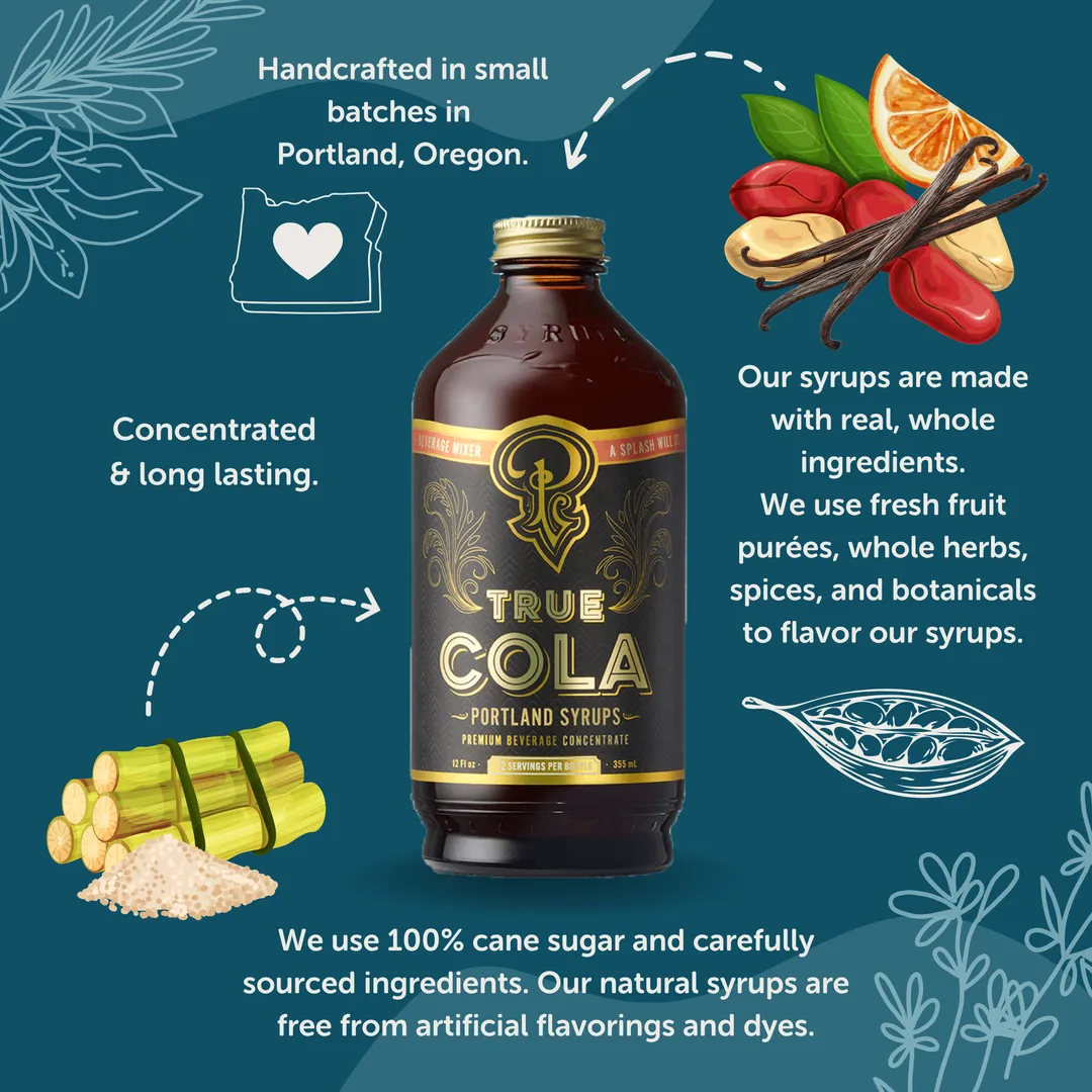 True Cola Syrup 750ml - Cocktail / Mocktail Mix