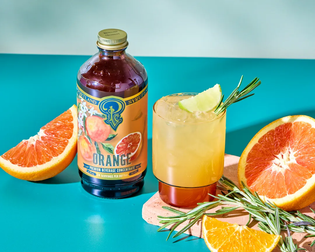 Orange Syrup 3.4 oz - Cocktail / Mocktail / Coffee Drinks
