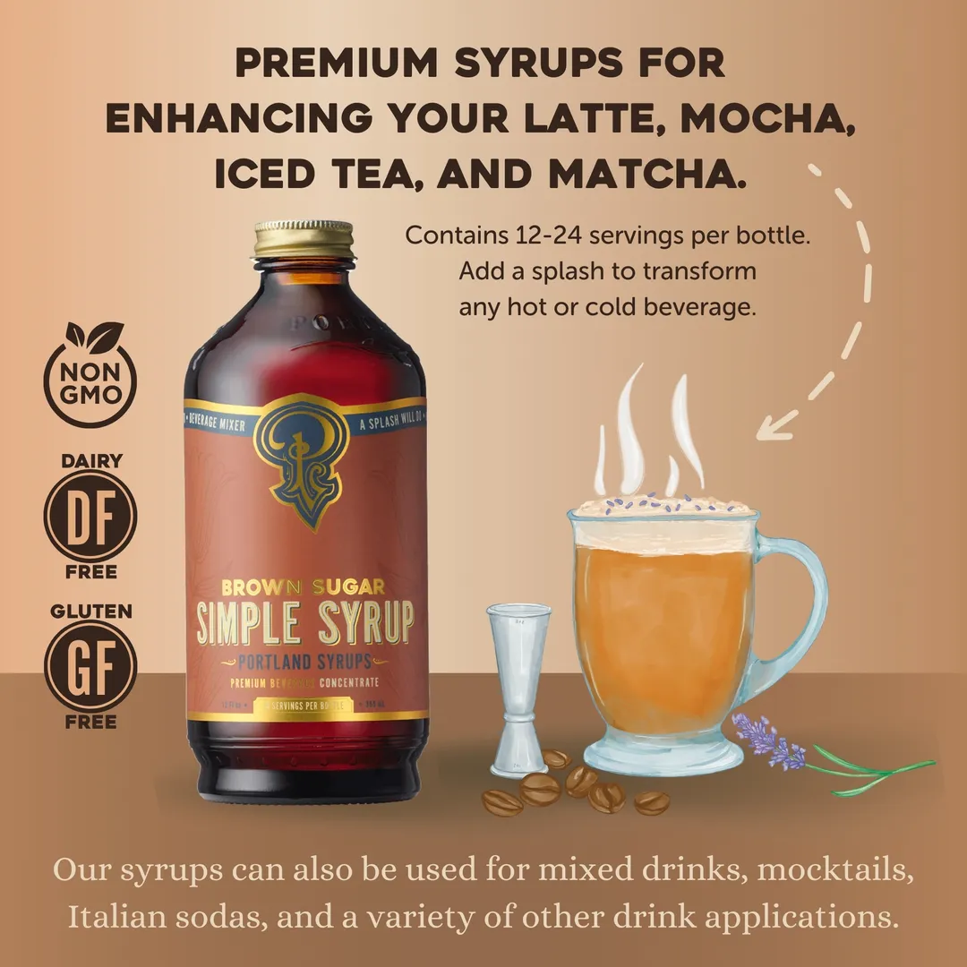 Brown Sugar Simple Syrup 12oz