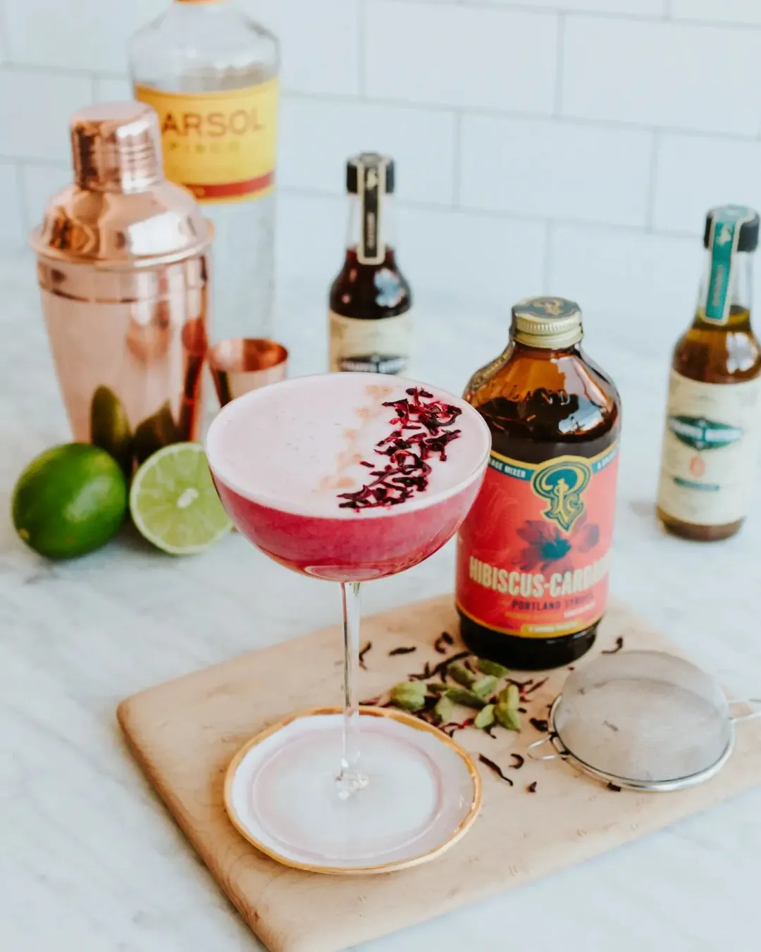 Hibiscus Cardamom Syrup 12oz