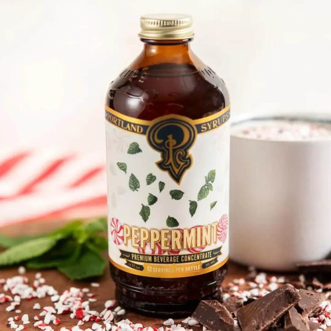 Peppermint Syrup 12oz - Cocktail / Mocktail Beverage Mixer