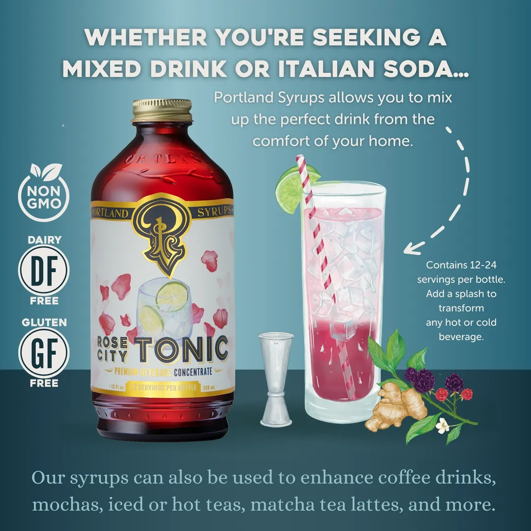 Rose City Quinine Tonic Syrup 12oz