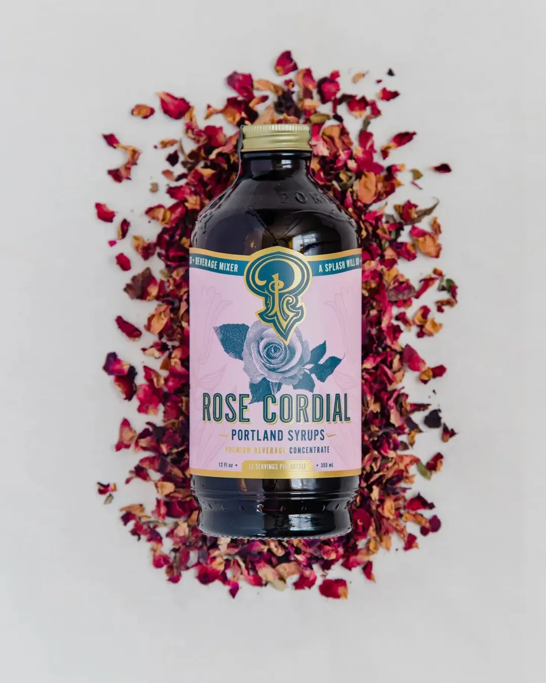 Rose Cordial Syrup 12oz