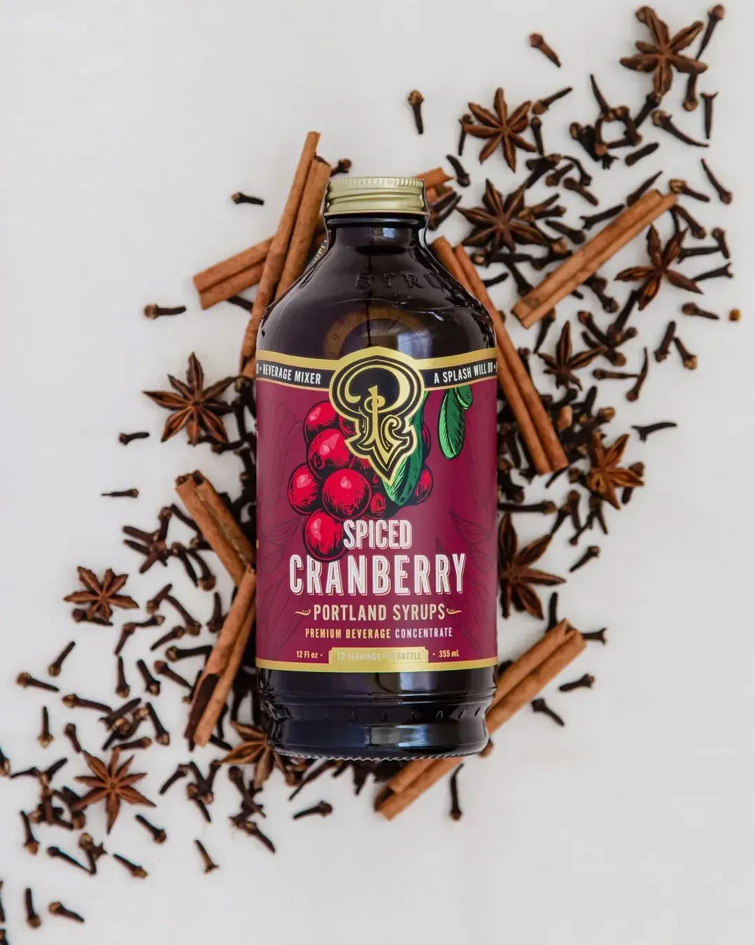 Spiced Cranberry Syrup 12oz