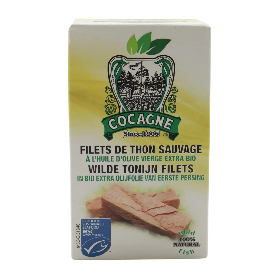 Cocagne Wild Tuna Fillets in Organic Extra Virgin Olive Oil