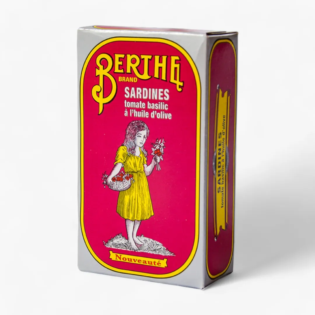Berthe Sardines with Tomato and Basil in Olive Oil