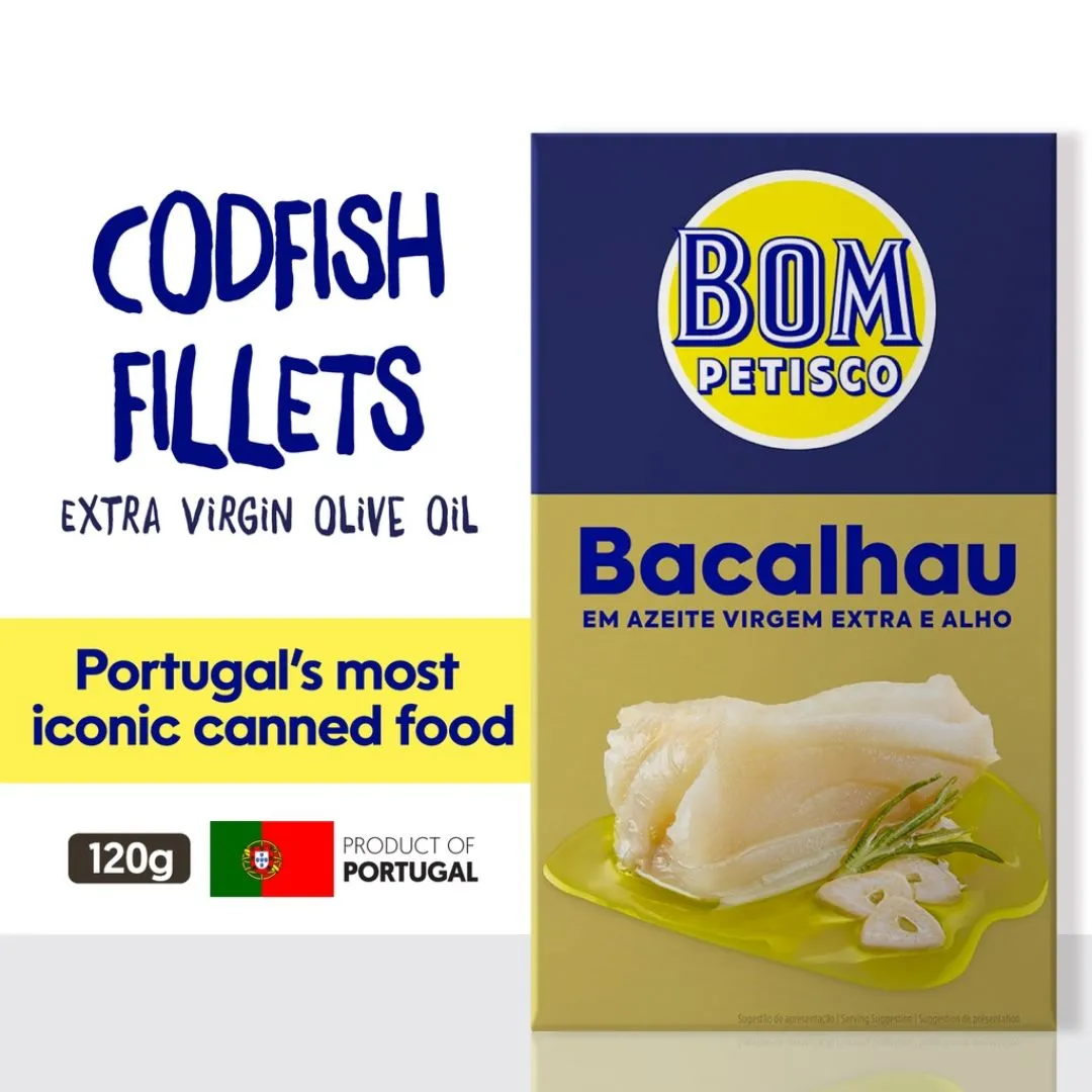 Bom Petisco Codfish in Extra Virgin Oil and Garlic-120gr