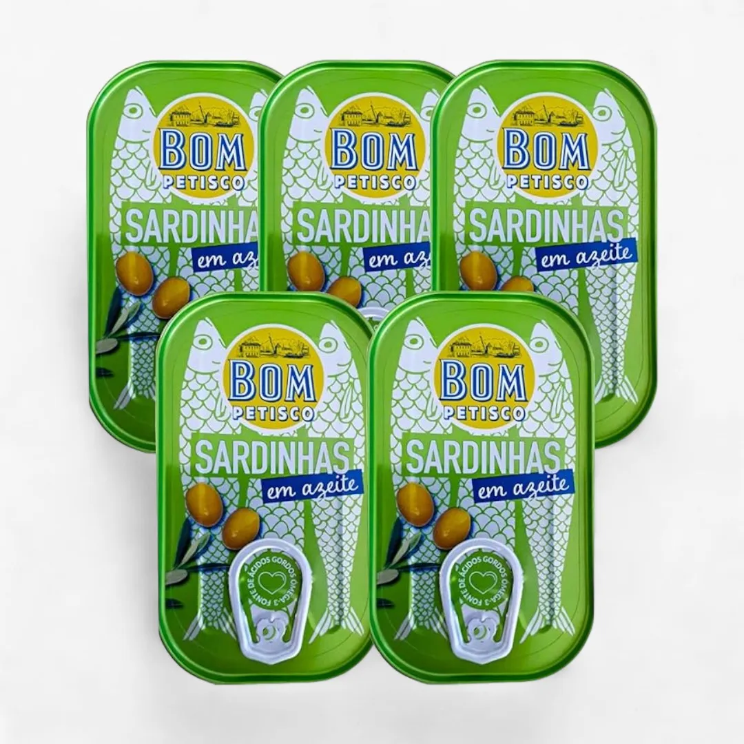 Bom Petisco Sardines in Olive Oil-120gr