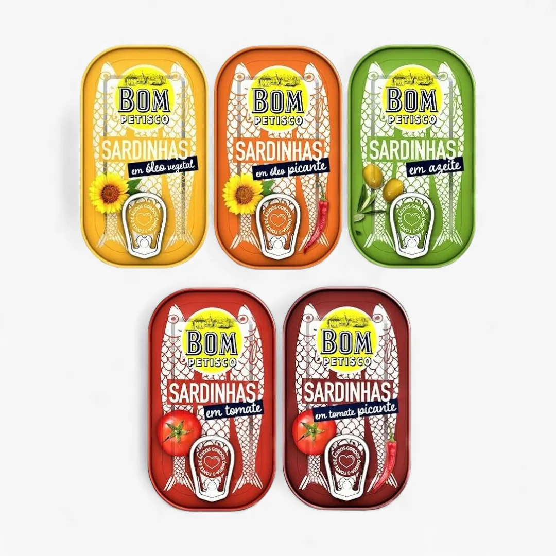 Bom Petisco Sardines in Sunflower Oil-120gr