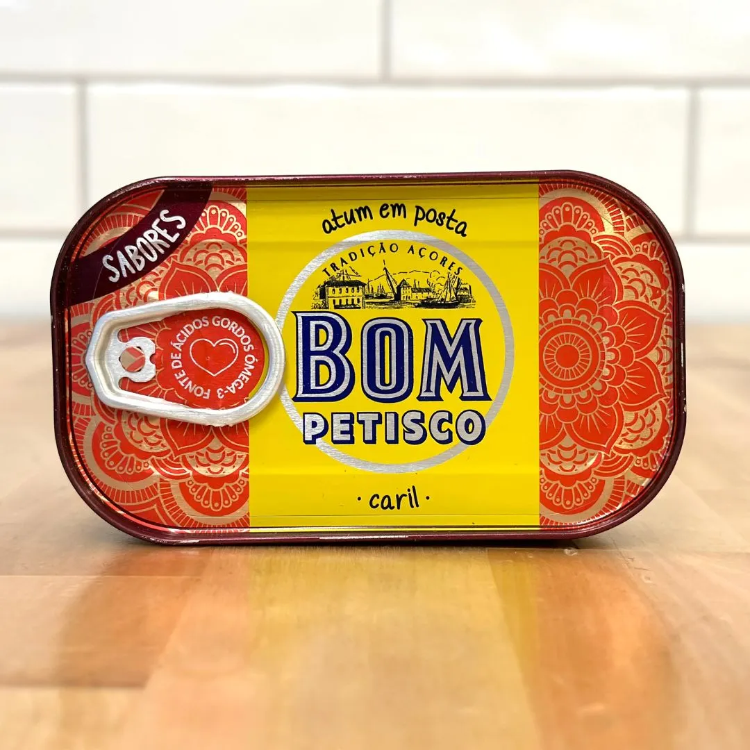 Bom Petisco Solid Tuna in Olive Oil and Curry-120gr