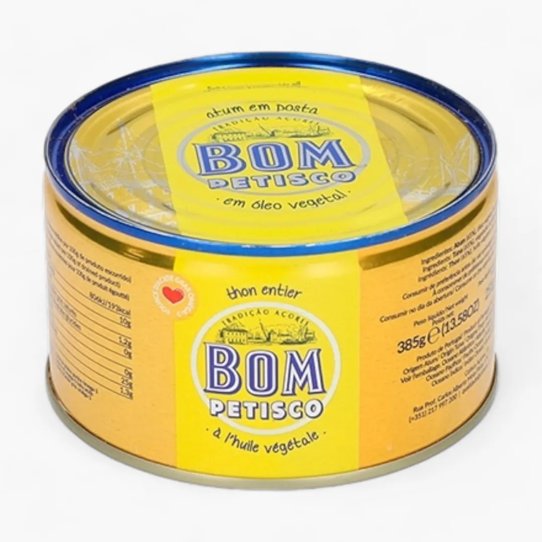 Bom Petisco Solid Tuna in Vegetable Oil - 385gr