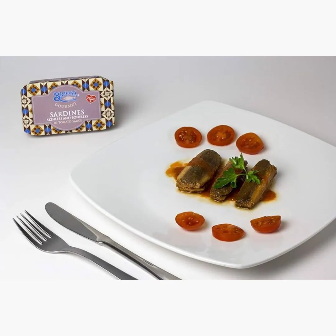 Briosa Gourmet Skinless and Boneless Sardines in Tomato Sauce