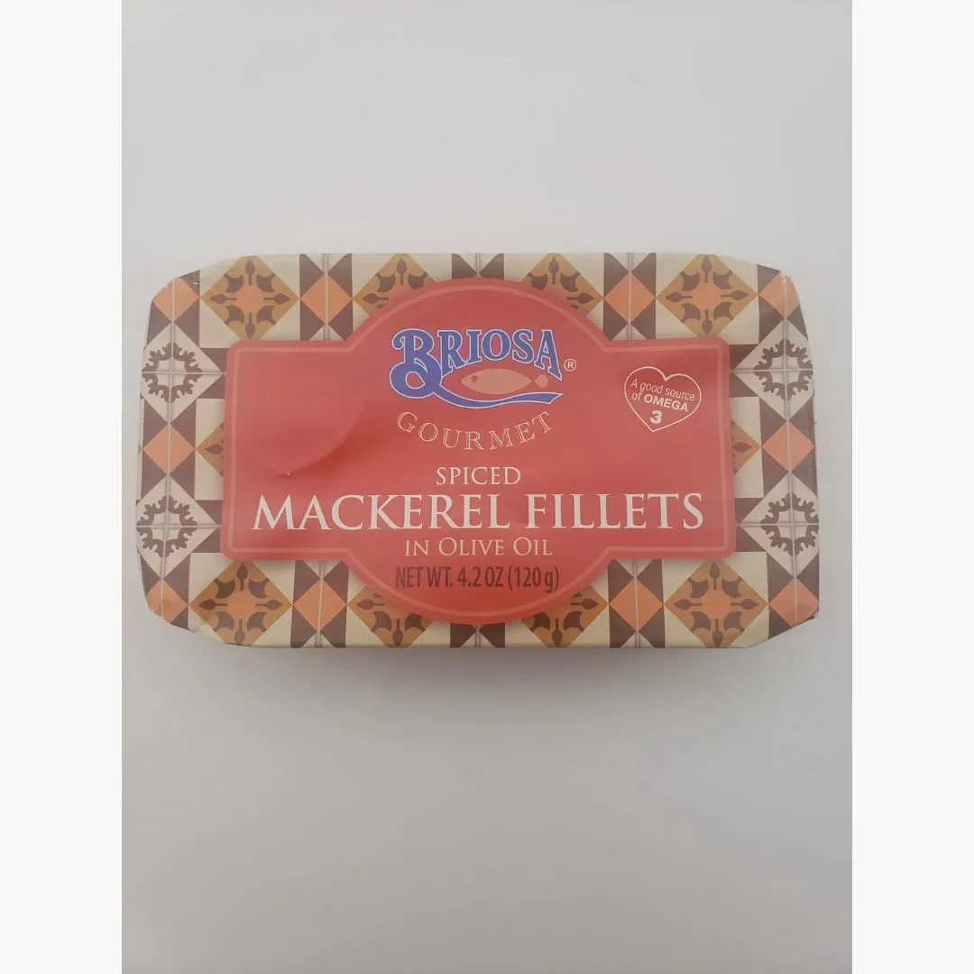 Briosa Gourmet Spiced Mackerel Fillets in Olive Oil