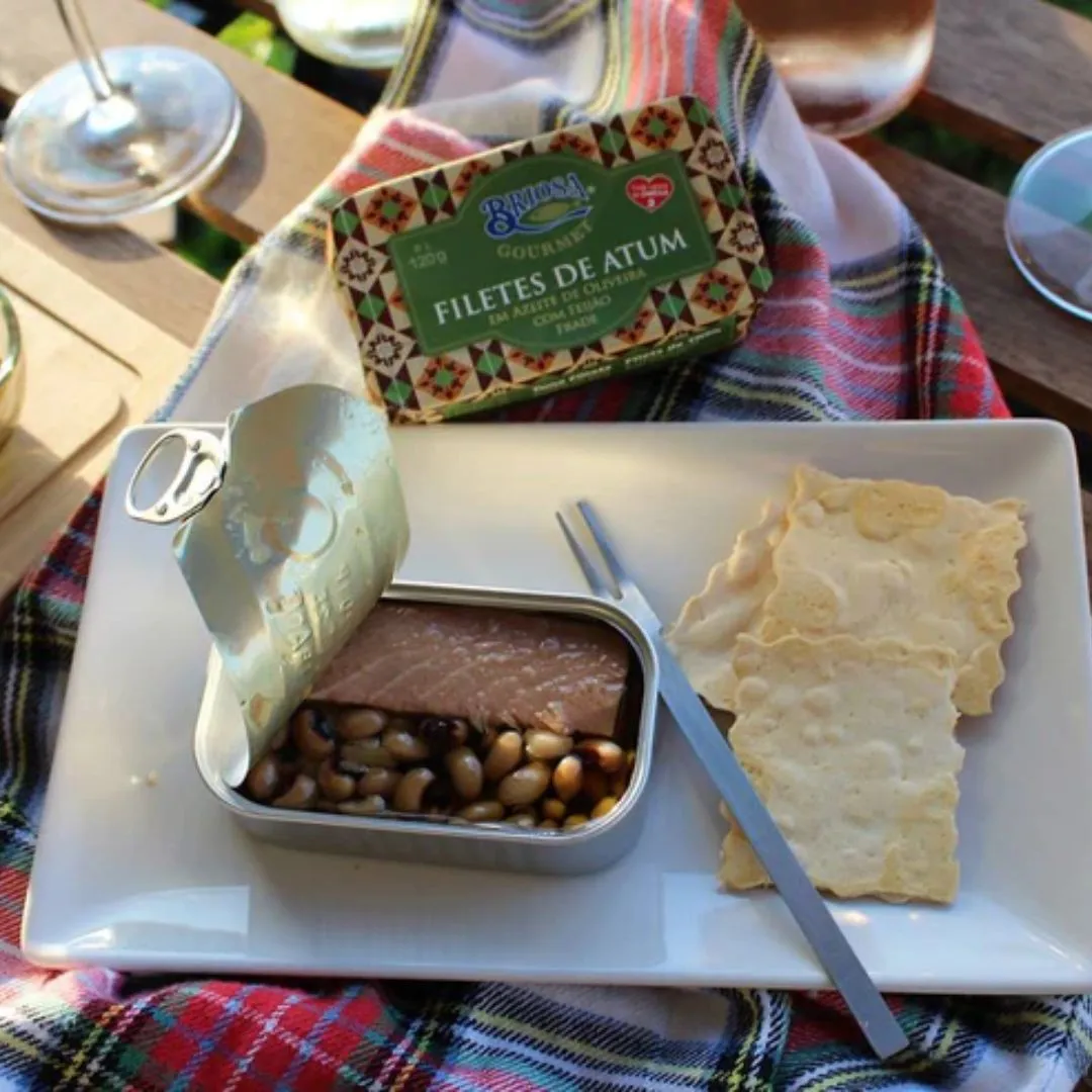 Briosa Gourmet Tuna Fillets in Olive Oil with Black Eyed Peas