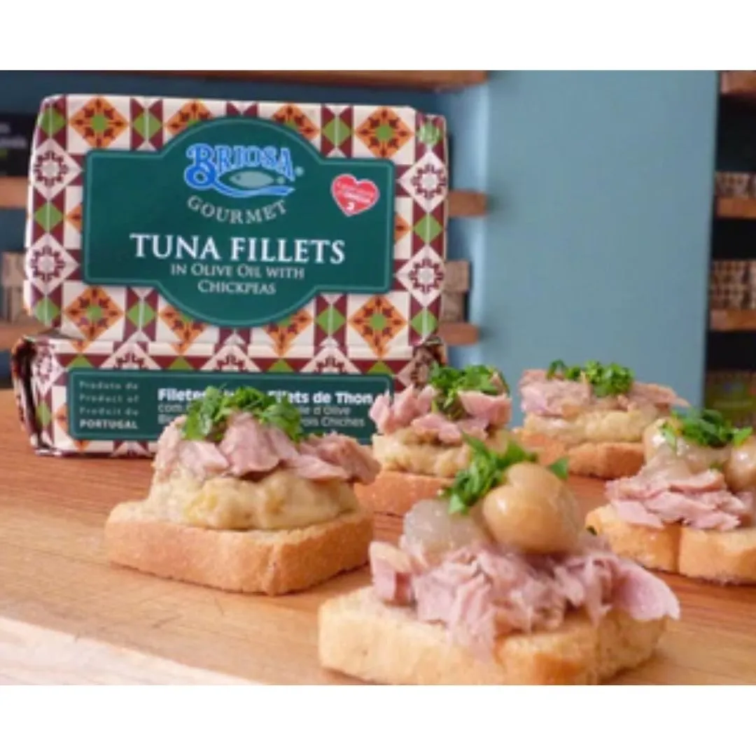 Briosa Gourmet Tuna Fillets in Olive Oil with Chick Peas