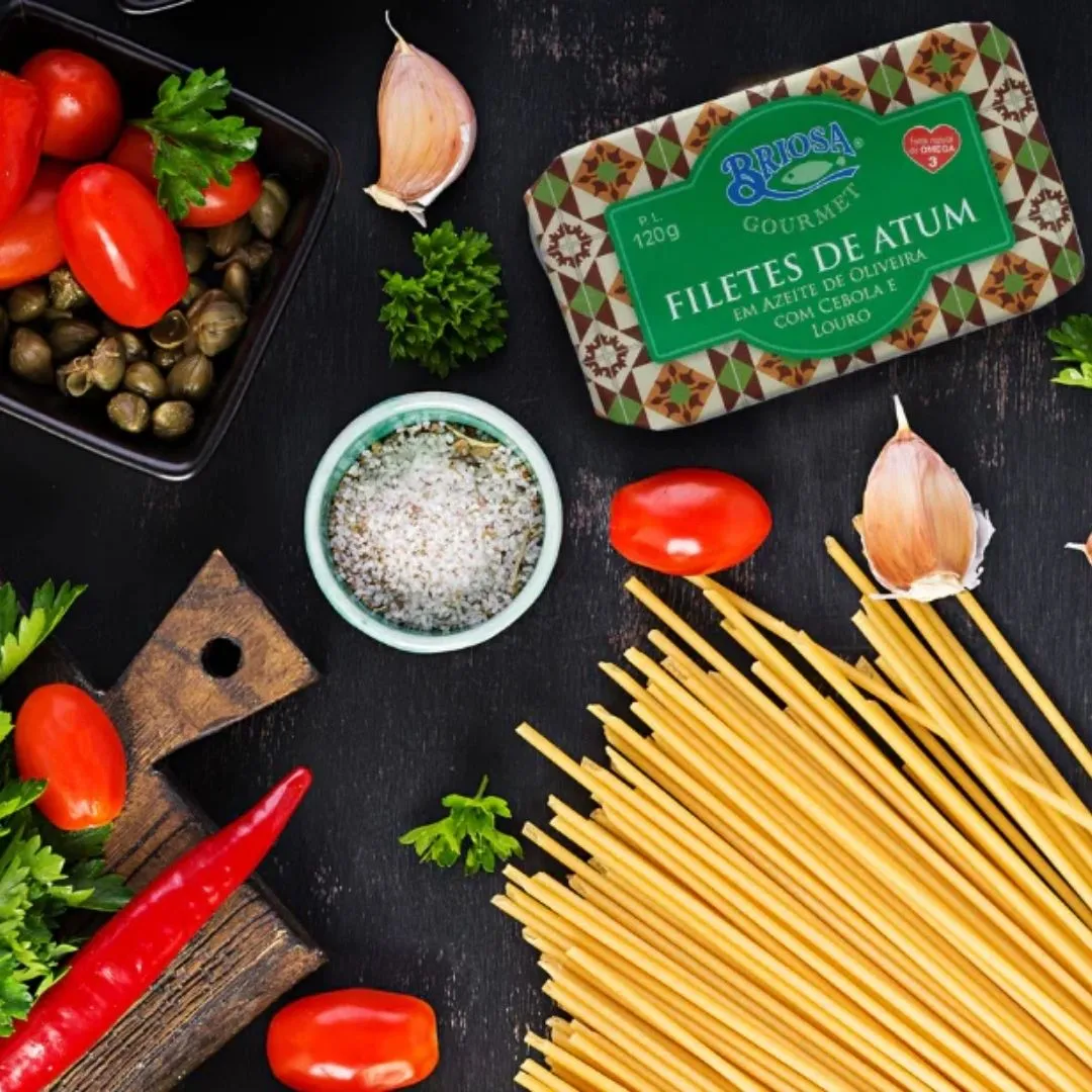 Briosa Gourmet Tuna Fillets in Olive Oil with Onion and Laurel