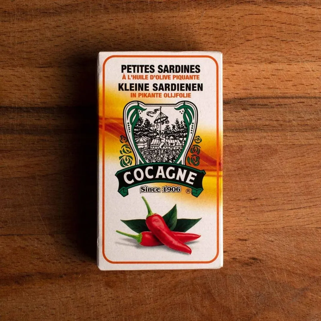 Cocagne Small Sardines in Olive Oil with Chili Pepper