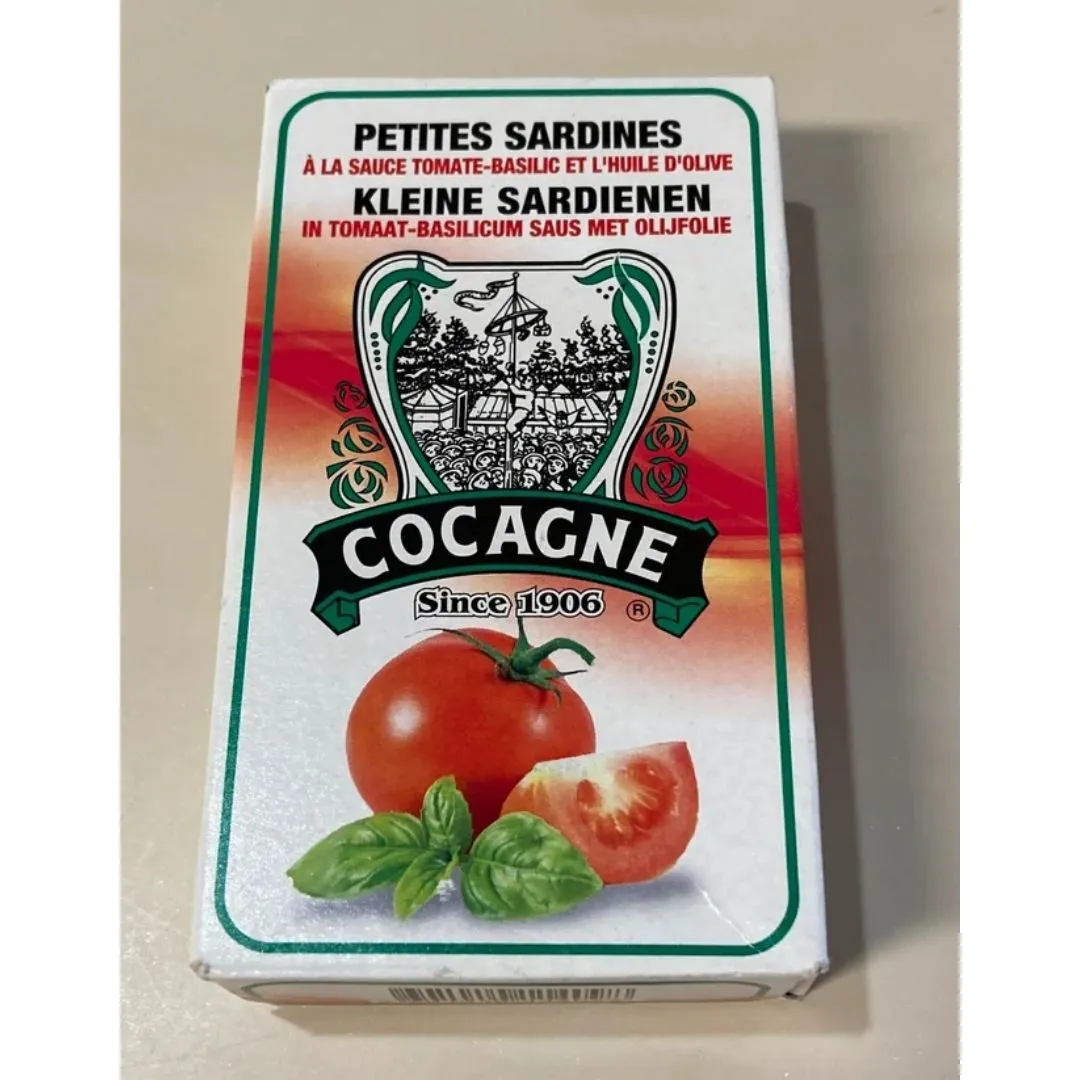 Cocagne Small Sardines in Tomato Sauce with Basil and Olive