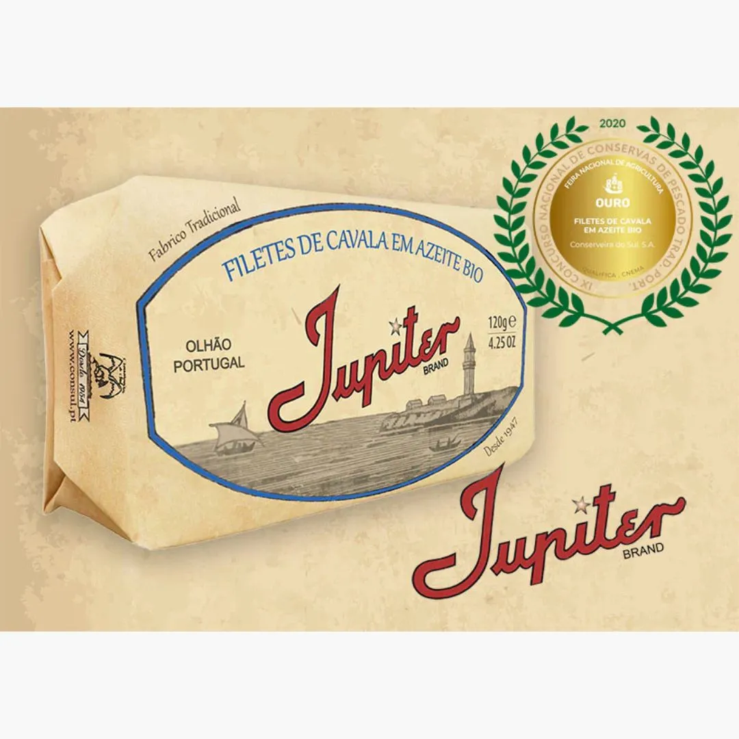 Jupiter Mackerel Fillets in Organic Olive Oil