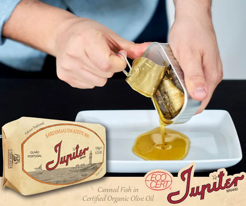 Jupiter Sardines in Organic Olive Oil