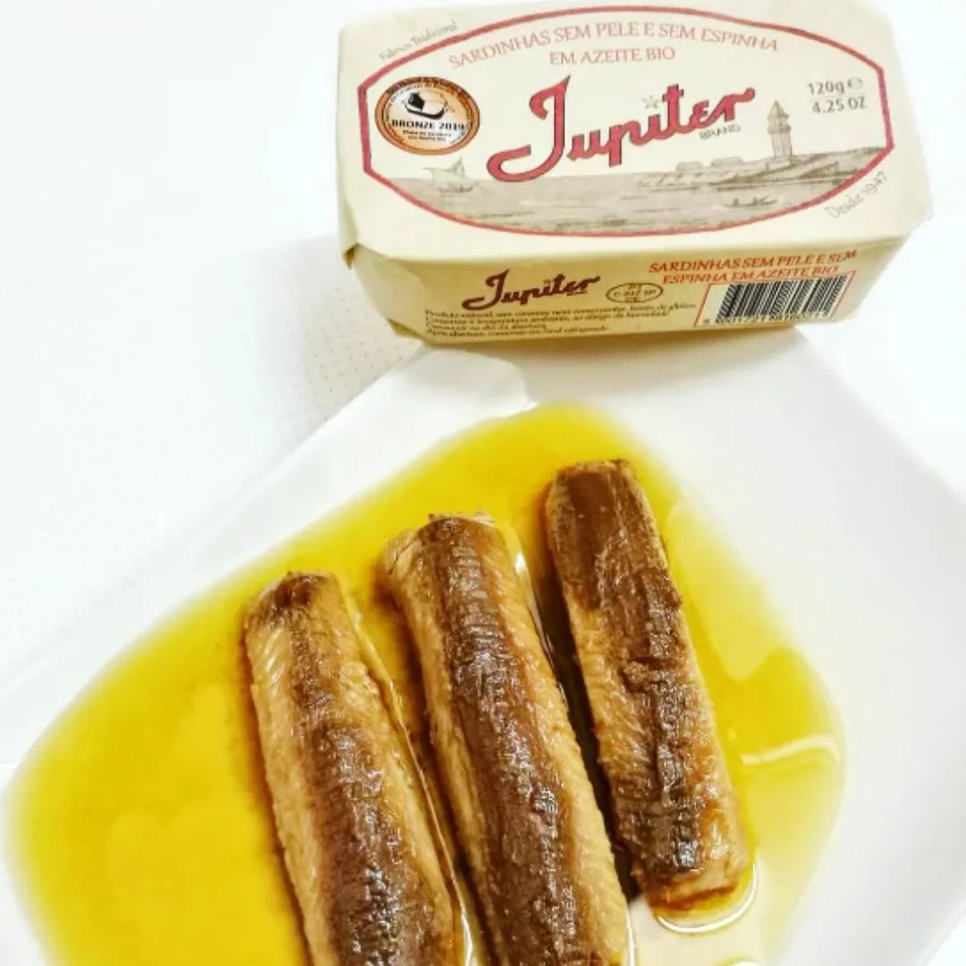 Jupiter skinless and boneless Sardines in Organic Olive Oil