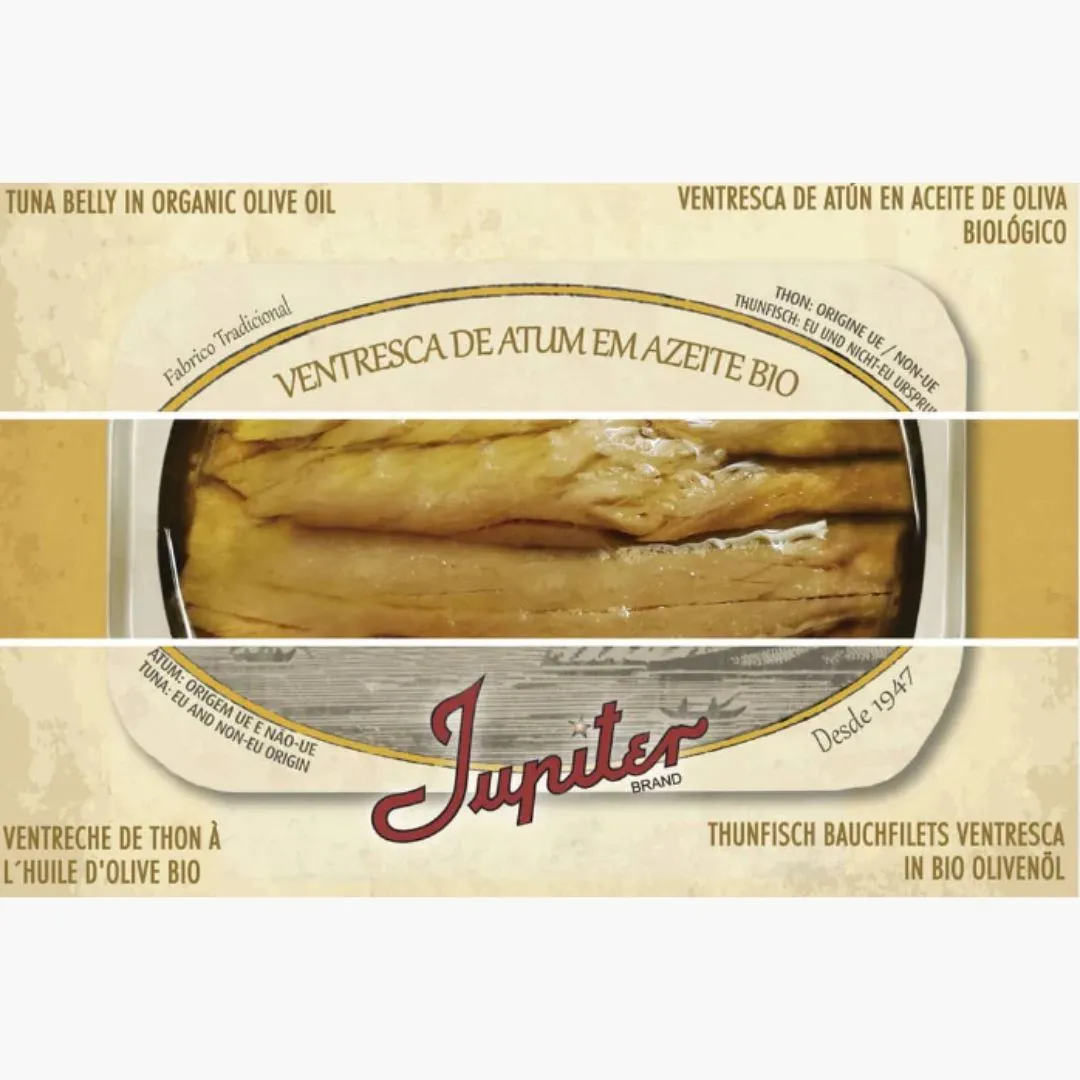 Jupiter Tuna Ventresca (Tuna Belly) in Organic Olive Oil