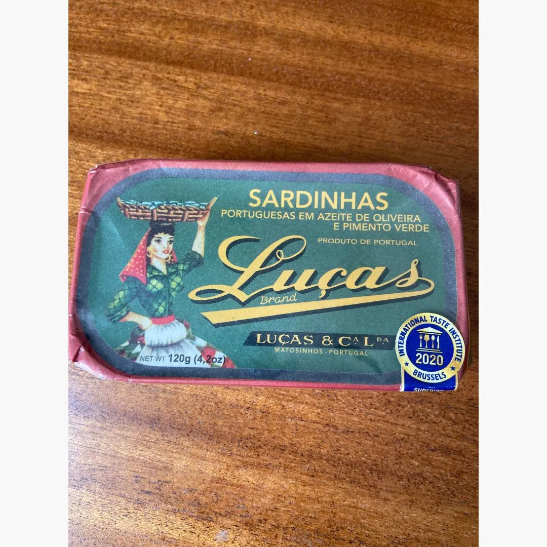 Luças Sardines in Olive Oil and Green Pepper